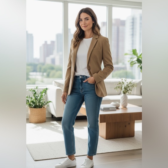 J. Crew Jackets & Blazers - J.Crew Camel Blazer — Size 2 — Gold Buttons | Perfect Exterior ✨